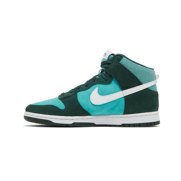 Nike Dunk High Retro SE Athletic Club Mens Shoes Green DJ6152-300 NEW Size 10.5 - Picture 4 of 7